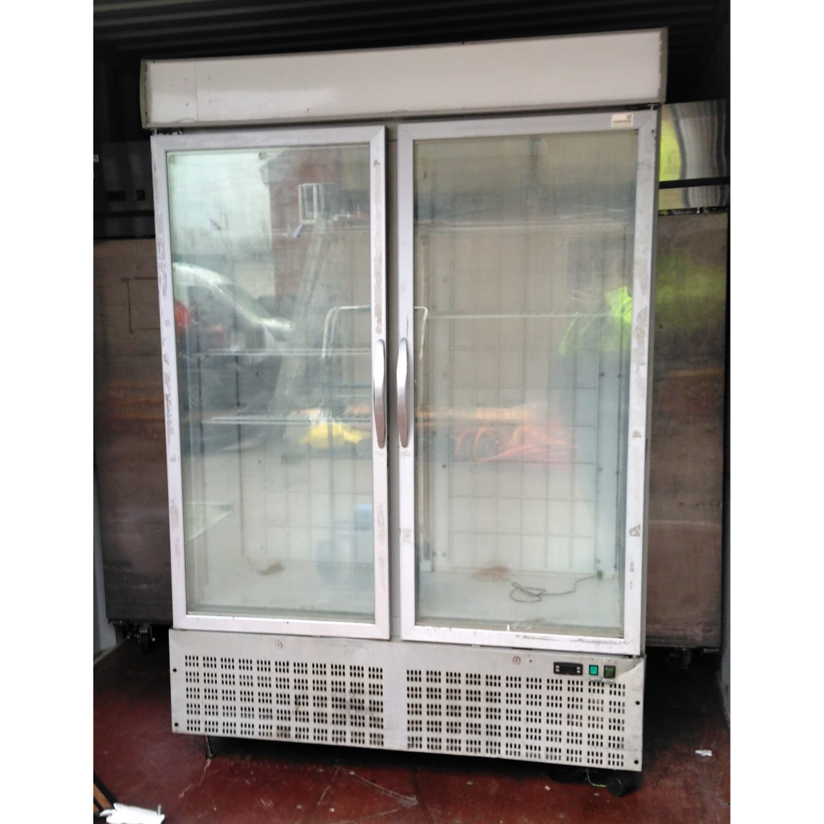 Double Glass Door Commercial Display Refrigerator – Upright Fridge - Refurbished