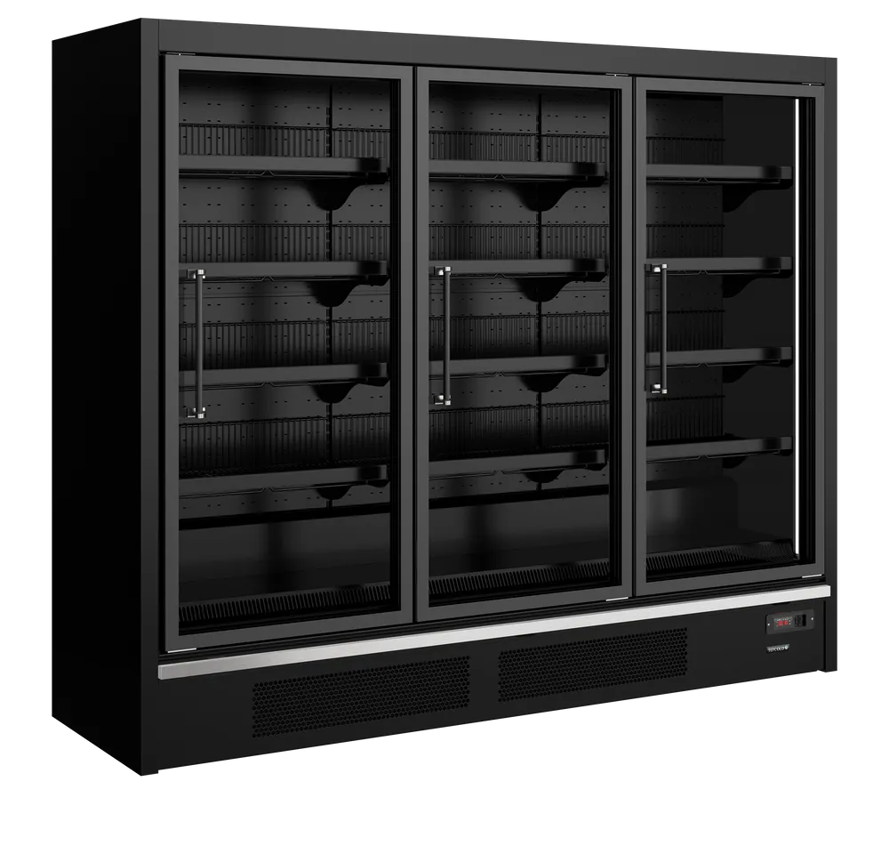 TEFCOLD Galaxy Plus GPF3D Black glass display freezer