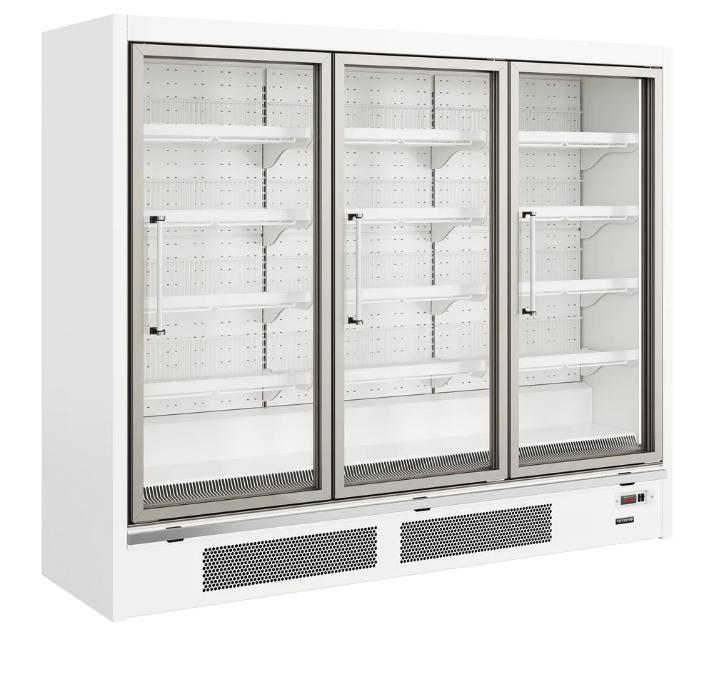 TEFCOLD Galaxy+ GPF3D White 3 Door Glass Display Freezer