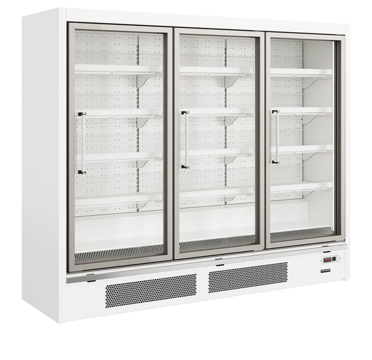 TEFCOLD Galaxy+ GPF3D White 3 Door Glass Display Freezer
