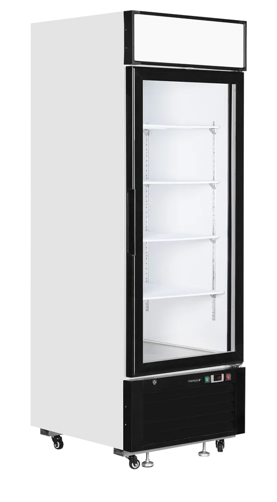 TEFCOLD LGF2500 white glass door display freezer